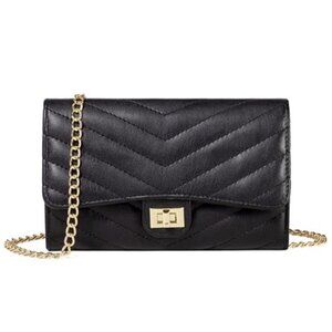 Womens Small Crossbody Bag PU Leather Phone Purse Chain Strap Wallet